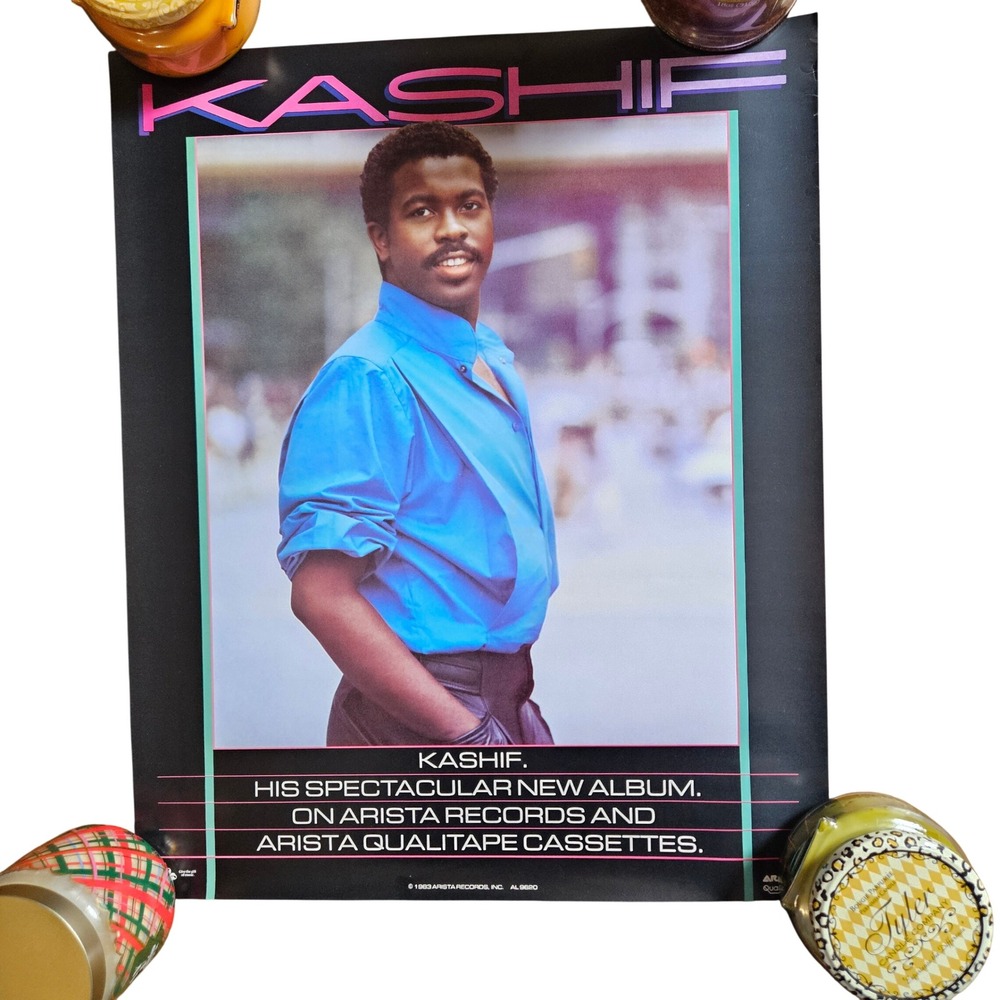 Kashif Self Titled Vintage 1983 Promo Album Poster 17x21 Arista Records R&B Soul